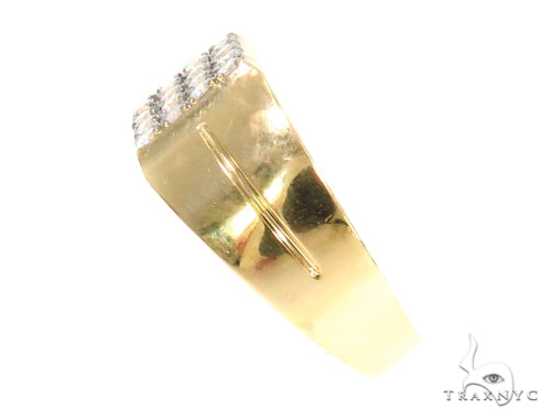 10K Gold Classy Square Ring, photo 4 of 7