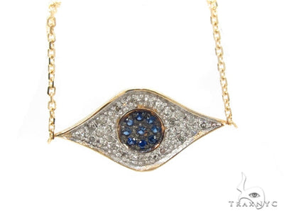 Prong Diamond & Sapphire Necklace 35270 - Image 1