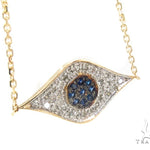 Prong Diamond & Sapphire Necklace 35270 - Image 3