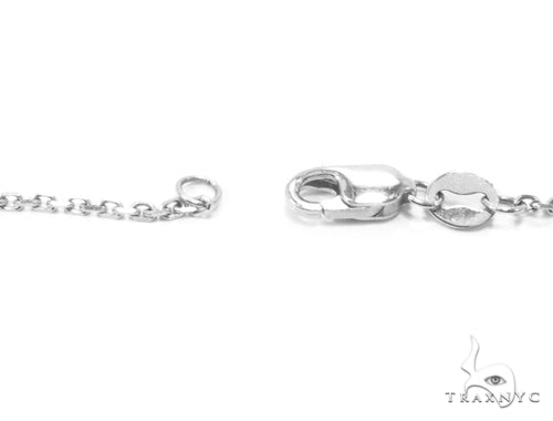 Prong Diamond Sapphire Gemstone Necklace 35273 - Image 8