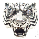 Tiger Diamond Sterling Silver Ring 40942 - Image 2