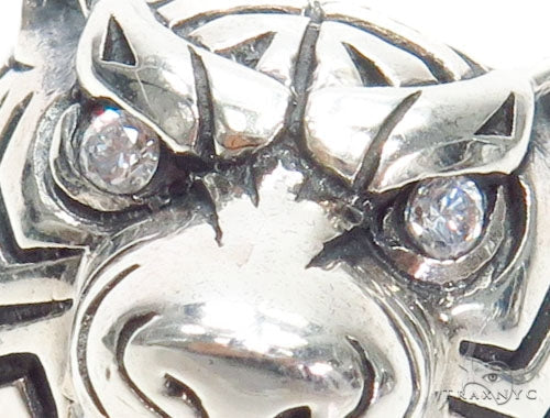 Tiger Diamond Sterling Silver Ring 40942 - Image 3