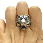Tiger Diamond Sterling Silver Ring 40942 - Image 7