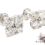 Prong Diamond Stud Earrings 27078 - Image 2