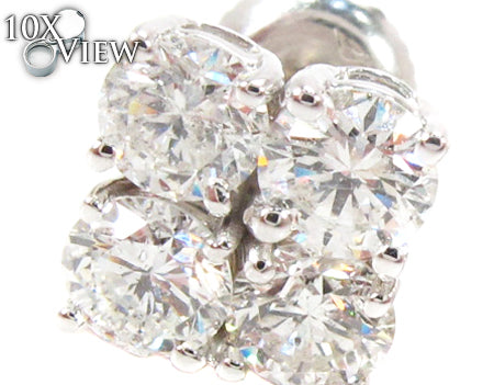 Prong Diamond Stud Earrings 27078 - Image 3