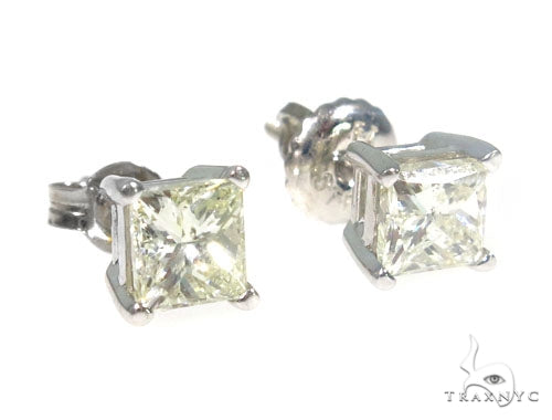 Prong Diamond Stud Earrings 45056 - Image 2