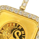 Prong Diamond Swan Gold Bar Pendant 45237 - Image 3