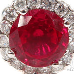 Prong Diamond Ruby Earrings 40333 - Image 2