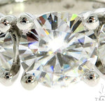 Prong Diamond Three Stone Engagement Ring 57042 - Image 3