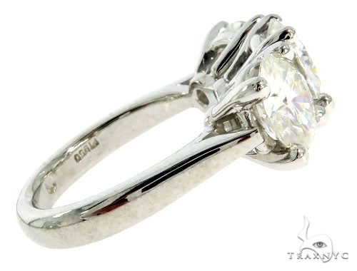 Prong Diamond Three Stone Engagement Ring 57042 - Image 4