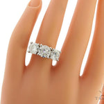 Prong Diamond Three Stone Engagement Ring 57042 - Image 7