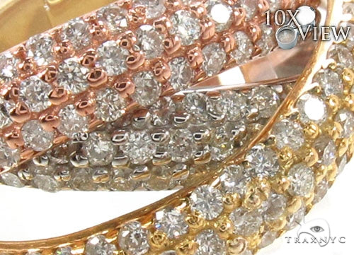 Prong Diamond Three Tone Ring 36971 - Image 3