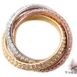 Prong Diamond Three Tone Ring 36971 - Image 6