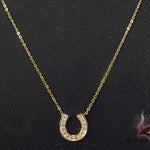 Prong Diamond Horseshoe Necklace 34095 - Image 12