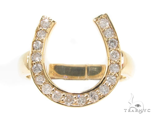 Prong Diamond U Ring 35258 - Image 2