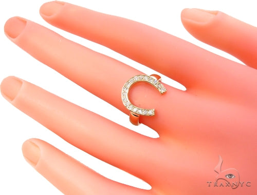 Prong Diamond U Ring 35258 - Image 7