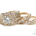 Prong Diamond Wedding Ring Set 45064 - Image 1