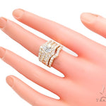 Prong Diamond Wedding Ring Set 45064 - Image 8