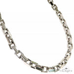 14K Gold Diamond Lock Anchor Chain 68038 - Image 1