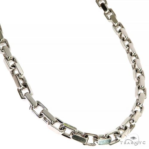 14K Gold Diamond Lock Anchor Chain 68038 - Image 1