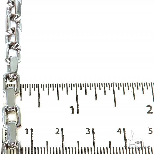 14K Gold Diamond Lock Anchor Chain 68038 - Image 5