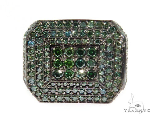 Prong Green Diamond Ring 44535 - Image 2