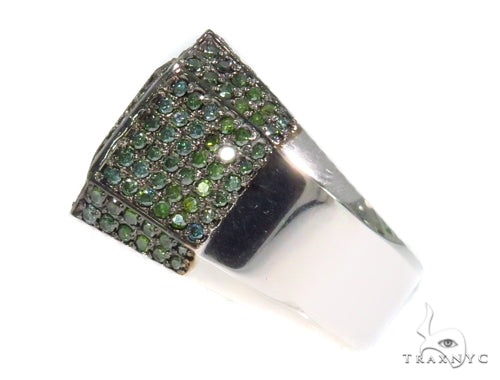 Prong Green Diamond Ring 44535 - Image 4