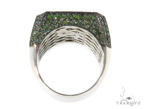 Prong Green Diamond Ring 44535 - Image 6