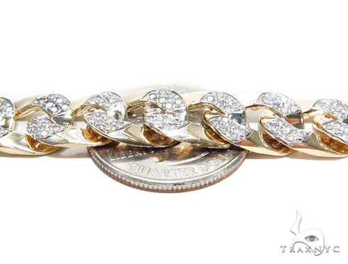 Prong Miami Cuban Diamond Bracelet 42391 - Image 2