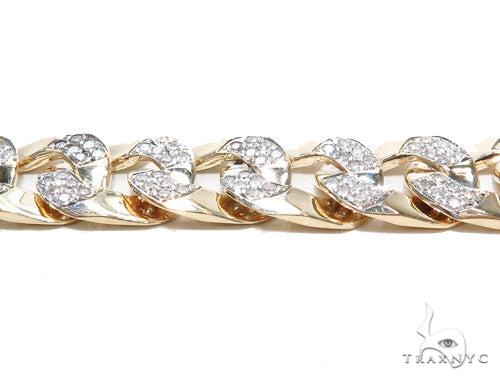 Prong Miami Cuban Diamond Bracelet 42391 - Image 3