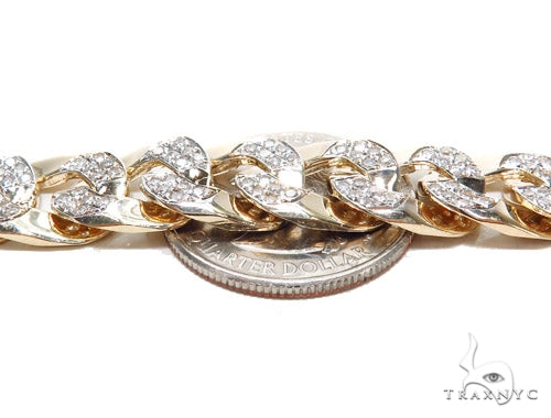 Prong Miami Cuban Diamond Bracelet 42392 - Image 2