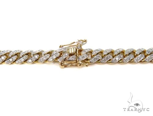 Prong Miami Cuban Diamond Chain 30 Inches 9.5mm   64495 - Image 5