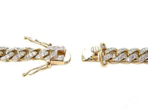 Prong Miami Cuban Diamond Chain 30 Inches 9.5mm   64495 - Image 6