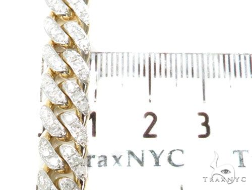 Prong Miami Cuban Diamond Chain 30 Inches 9.5mm   64495 - Image 8