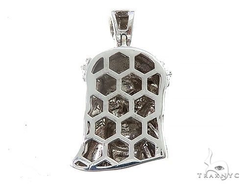 Jesus Diamond White Gold Pendant 65222 - Image 5