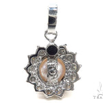 Prong Pearl Diamond Pendant 40938 - Image 4