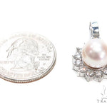 Prong Pearl Diamond Pendant 40938 - Image 5