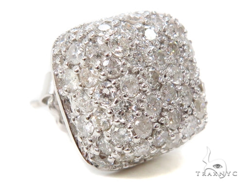 14K Gold 1.5 Ctw Diamond Prong Pillow Single Earring, view 2