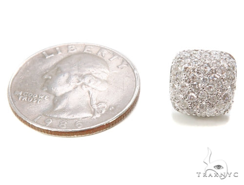 14K Gold 1.5 Ctw Diamond Prong Pillow Single Earring, view 5