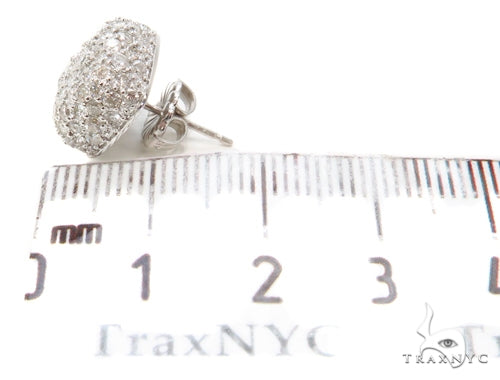 14K Gold 1.5 Ctw Diamond Prong Pillow Single Earring, view 7