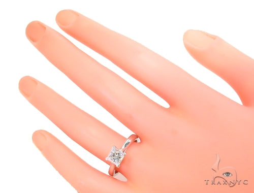 Prong Princess Diamond Engagement Ring 44607 - Image 7