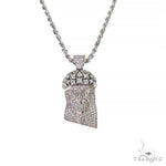 Mini Jesus Head Diamonds on The Crown Pendant Set 68003 - Image 1