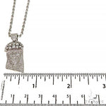 Mini Jesus Head Diamonds on The Crown Pendant Set 68003 - Image 4