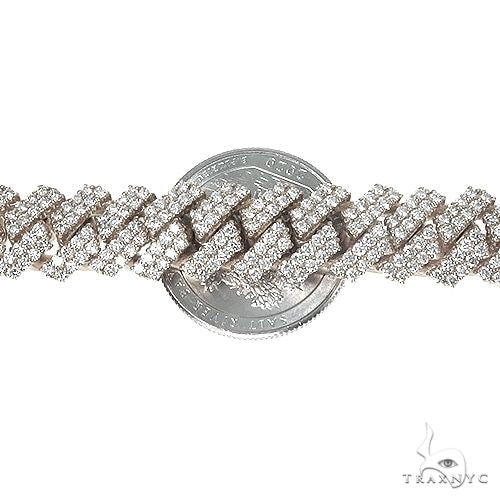 Prong Set Diamond Cuban Chain 66851 - Image 5