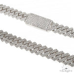 Prong Set Diamond Cuban Chain 66848 - Image 1