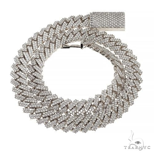 Prong Set Diamond Cuban Chain 66848 - Image 3