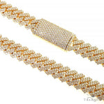 Prong Set Diamond Cuban Chain 66849 - Image 1