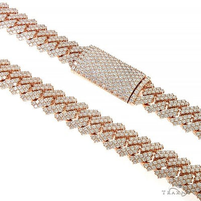 Prong Set Diamond Cuban Chain 66850 - Image 1