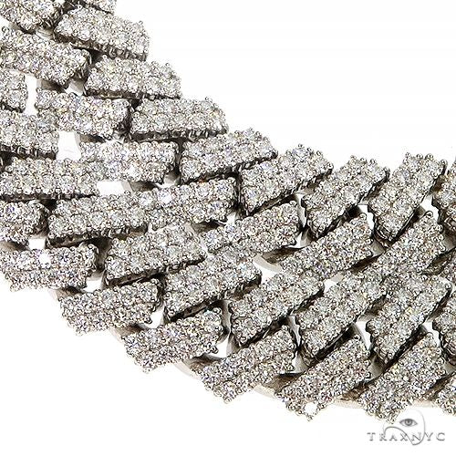 Prong Set Diamond Cuban Chain 66851 - Image 4