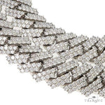 2 Row Prong Set Diamond Cuban Chain 66883 - Image 4